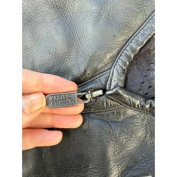 Harley Davidson Leather Vest size Large - Picture 6 of 6